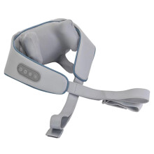 Back Massager With Heat Shoulder And Neck Massage Shawl Portable Office Blue Gray