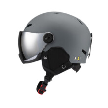 Snowboard Helmet For Skiing And Skateboarding Outdoor ImpactResistant Earmuff Men Women M Dark Grey With Goggles