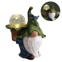 Solárne vonkajšie svetlá Tomte Gnome, vodotesná dekoratívna socha, odolné živicové ozdoby na trávnik pre záhradnú terasu