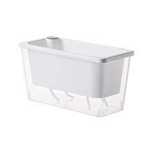 Indoor Water Planter, SelfContained Water Pot For Outdoor Plants, White Small Rectangle Vegetable Grow Box For Balcony