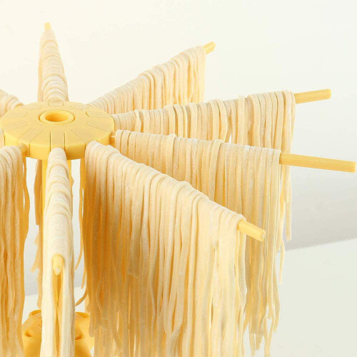 Yellow Pasta Drying Rack, A Large-capacity Tool For Efficient Drying, Easy-to-store Collapsible Design, Quickly Assembled Without Tools, Perfect For Y 1