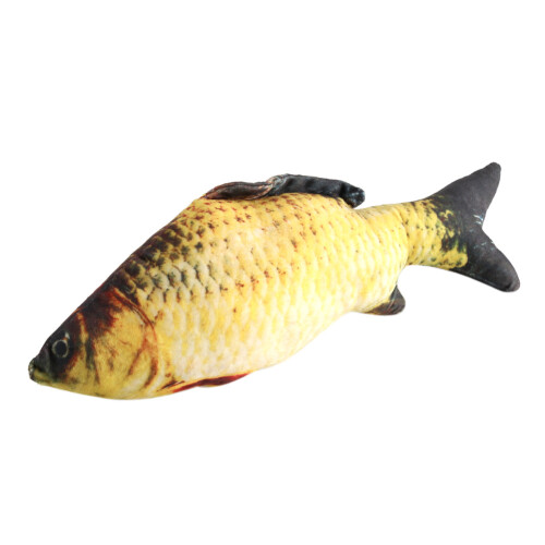 Decorative Fish Pillow with Stuffed Pet Toy Function, Double Sided Pattern Plush Fish Cushion, Realistic Fish Pattern with Invisible Zipper, 3D Simula 2
