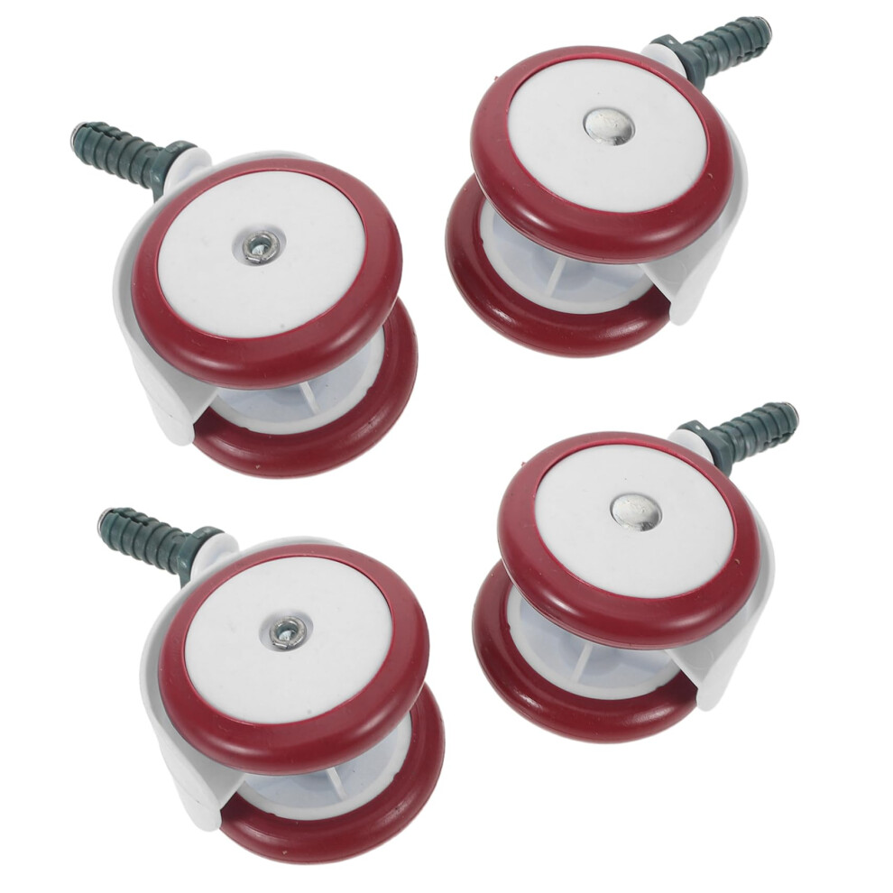 Replacement Walker Wheels 4Pack  Flexible Silent Plastic Casters For Hardwood Floors, Carpets, Walking Frame, Multicolor