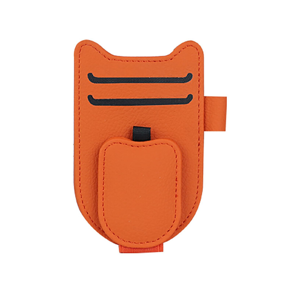 Car Glasses Holder For Wrangler Jl 4Xe 20212024 Magnetic Leather Sunglasses Holder And Ticket Card Clip 9105992363964