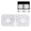 RV Interior Light 2 Dome LED Ceiling 600lm 12V White with 3-Way Switch 4