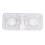 RV Interior Light 2 Dome LED Ceiling 600lm 12V White with 3-Way Switch 12