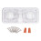 RV Interior Light 2 Dome LED Ceiling 600lm 12V White with 3-Way Switch 3
