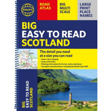 Philips Big Easy to Read Scotland Road Atlas Spiral A3 by Philips Maps