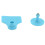 100 Set Kunststoff Vieh Identifikation Blank Ohr 4
