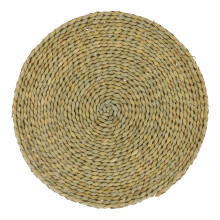 Coussin de sol rond tatami de style japonais raffiné et multifonctionnel pour la méditation, le yoga zen et le yoga. Tapis en quenouilles tissé à