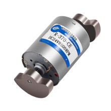 Speed 12V 370 DC Electric Motor 6000RPM With Micro Carbon Brush Vibration Block SingleHeaded Circular