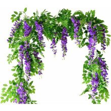 Décoration florale suspendue pour jardin extérieur, arche de mariage, fleurs artificielles romantiques réalistes à surface facile à nettoyer,
