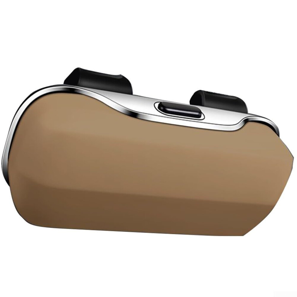 Car Sunglasses Holder For Sun Visor Abs Plastic Eyewear Storage Box Portable Glasses Case Car Visor Accessories Beige 9323874183466