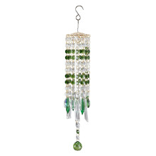 Elegant captator de soare din cristal, clopoței de vânt în formă de candelabru, îmbunătățește-ți decorul cu sunete liniștitoare și efecte
