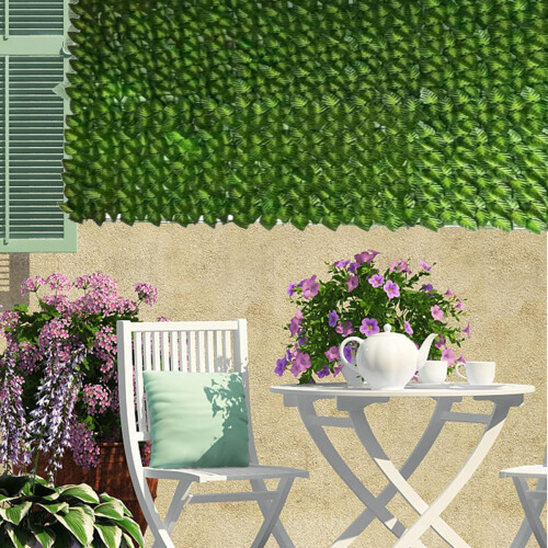Faux Hedge Privacy Screen για φράχτη κήπου, εύκολο στην εγκατάσταση τεχνητό πάνελ κισσού με 1