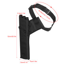 Archery Quiver with 3 PVC Arrow Tubes, Adjustable Waist & Shoulder Strap