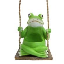 Flowerpot Frog Swing Planter Hanging Frog Head Wall Planter For Indoor Outdoor Use, Succulent Pot