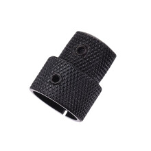Zweifache konzentrische Kontrollknöpfe in Schwarz für E-Bass, 2 Sets
