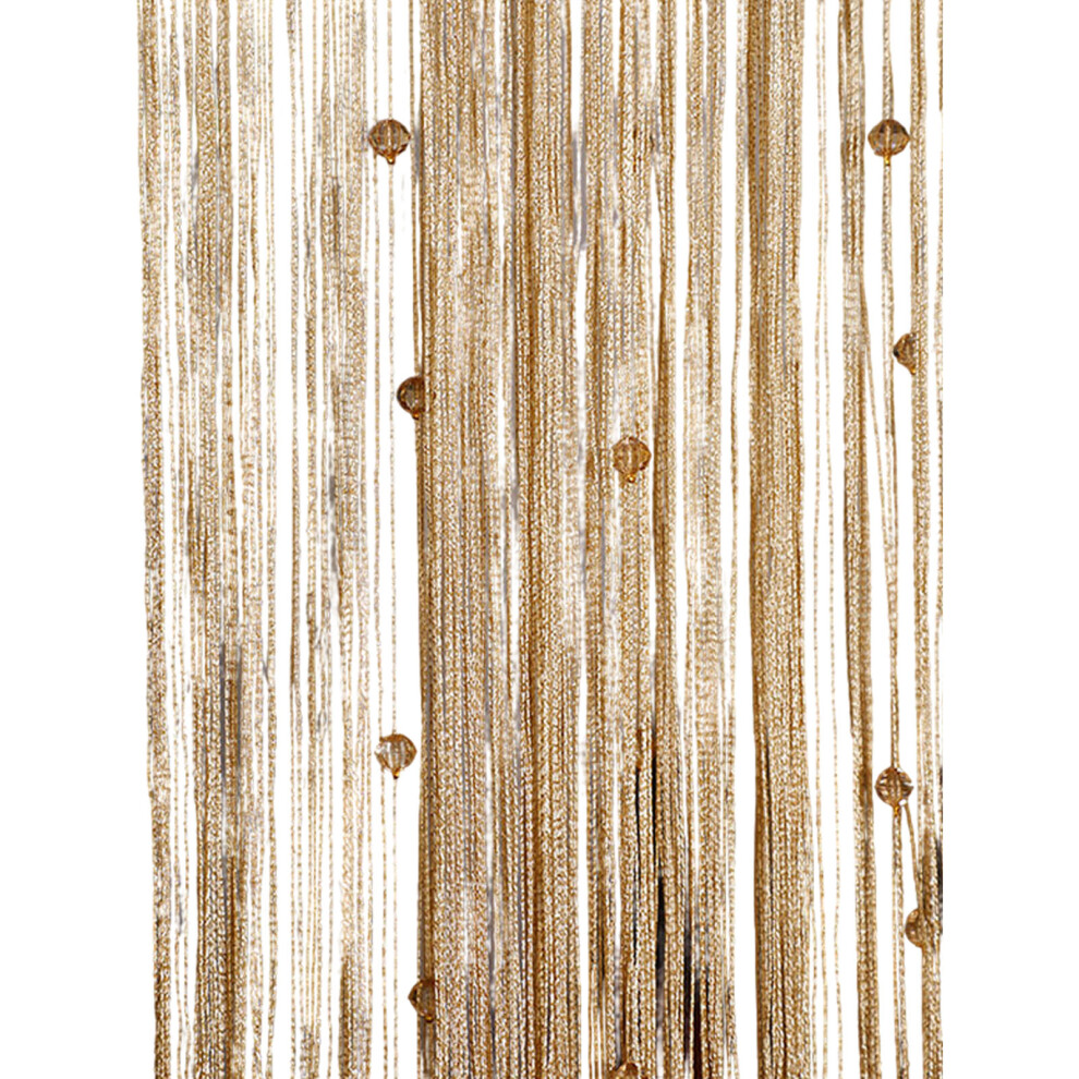 (champagne color) Elegant Living Room Curtains Exquisite With Diamond Shaped Beads-image-OPC-PN8PKWZ-NEW