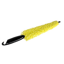 Sponge Car Tire Cleaning Brush 2Piece Set Pointed Head For Wheel And Rim Detailing Yellow