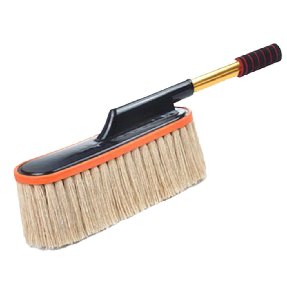 Car Wax Brush Retractable Duster For Auto Home Ceiling Fan Dashboard Vent And Blind Soft Cotton Microfiber Colored Cream 9323874184814