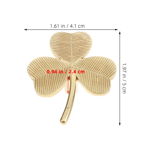 2 Messing Shamrock Schubladengriffe Für Kommode 2
