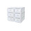 Tool-Free Setup Drawer Type Acrylic Transparent Organizer, Moisture Resistant Foldable Plastic Design for Multi-Room Use, Easy Installation Stackable 5