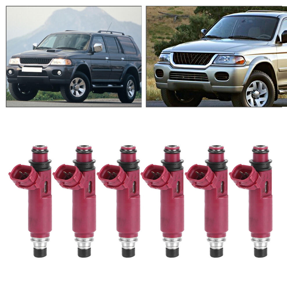 6Pcs Fuel Injectors For Mitsubishi Montero Sport 3.0L V6 98-03 3461363822727