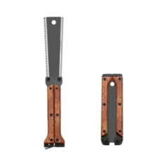 DoubleSided Folding Pruning Saw 30 cm Total Length SK5 Steel Blade Wooden Handle
