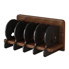 Acrylic CD And Album Organizer Display Rack DVD Storage Case Vinyl Record Holder Black And Brown
