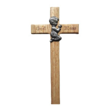 Arte religiosa decorativa com nome personalizado, cruz de parede de madeira para recém-nascidos com design exclusivo, ideal para berçário, quarto