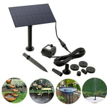 Fonte de água de baixa manutenção, posicionamento flexível que garante exposição solar ideal, montagem rápida e fácil, ideal para jardins,
