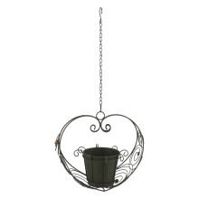 Pflanzgefäße aus Schmiedeeisen, hochwertiges Metall, elegantes Design, vielseitig einsetzbar für drinnen und draußen, z. B. auf Terrasse,