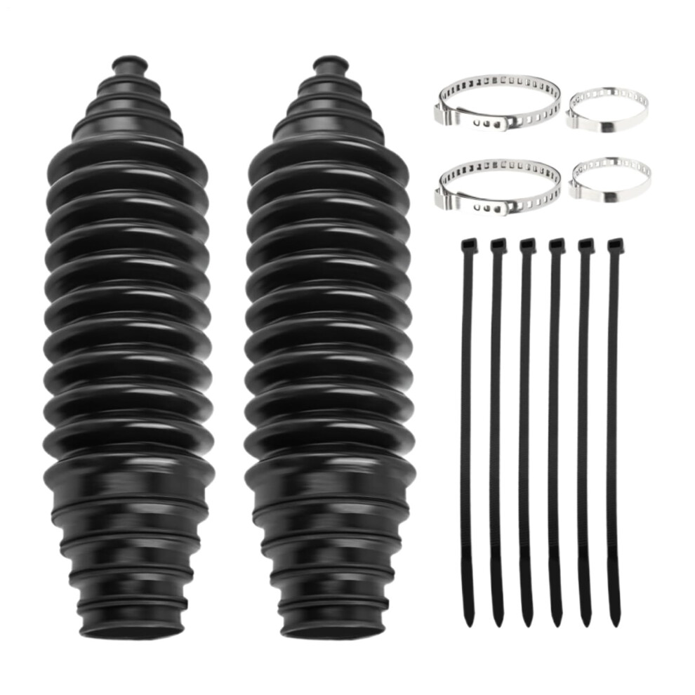 Steering Rack Boot Kit 12Piece Silicone Front Steering Dust Boot With Clamps And Ties Bellows Set 9339159447987