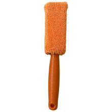 Rim Brush Soft Microfiber Wheel Cleaning Brush NonSlip QuickDrying Scrubber Orange For Convertible Maintenance