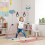 Homcom HOMCOM Adjustable Height Foldable Kids Gymnastics Bar, Pink 1
