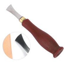 Lederkantenrunder 1,0 mm Edelstahlklinge Holzgriff Lederwerkzeug