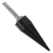 Hexagonal Shank Wood Splitting Drill Bits Steel With Anti Skid Groove For Wood Chopping Tool