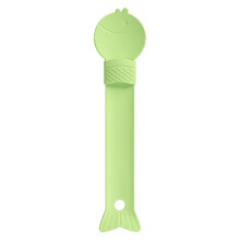 Cat Squeeze Spoon Cat Dispenser For Lickable Wet Cat Treats Liquid Paste Snack Light Green Pet Feeder