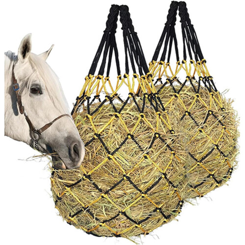 Web Hay Bag Slow Feeder For Horses Storage Bag Multiple Size Large Capacity 2