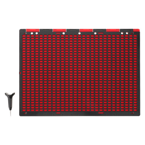Braille Writing Board With Pen: Portable 27-Line 30-Cell Plastic Set