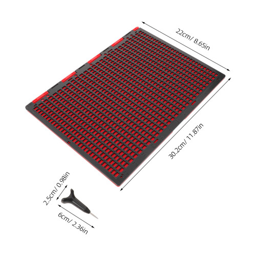 Braille Writing Board With Pen: Portable 27-Line 30-Cell Plastic Set 2