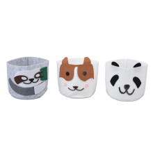 Cache-pots en feutre à motifs animaux charmants, pots décoratifs pour embellir votre espace, cache-pots mignons à motifs de dessins animés,