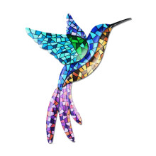 Vintage Design Hummingbird Wall Decoration, Unique Creative Iron Art Craft Indoor Pendant Wall Hanging Decor Home Ornament Beautiful Eye Catching Hand