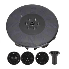 Abnehmbare Solarpumpe, Solar-Gartendekorationsset mit Polysilizium-Solarzellen zum Aufladen, solarbetriebener Springbrunnen für Teiche, Pools und