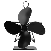 Accessori per stufe a legna Ventilatore a calore con funzionamento silenzioso, ventilatore termoelettrico in alluminio anodizzato per camino con