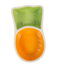 Ceramic Carrot Shaped Small Pet Feeder Bowl For Guinea Pigs And Rats  Rat Feeding Bowl, Safe And Easy To Clean