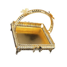 Metal Fruit Serving Bowl Metal Serving Tray 5 Liter-Style B