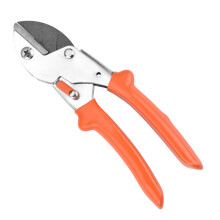 Gartenschere mit Ratschenmechanismus, Klingen aus Kohlenstoffstahl, kraftsparender Schneidemechanismus für dicke Äste, ergonomischer Griff,