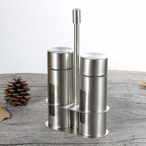 Accuracy Control Salt Pepper Shakers Nonrust Steel Clear View 2